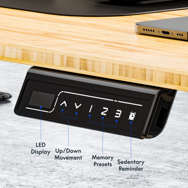 L-Shaped Standing Desk with Cabinet (FL1) | FlexiSpot